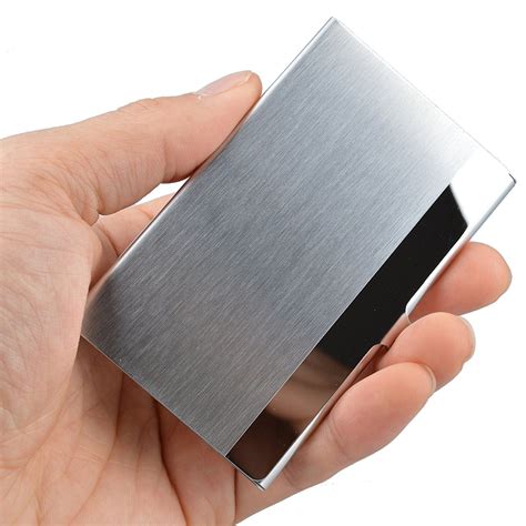 decorative flat metal box cases business card holder|Metal Business Cards Holder .